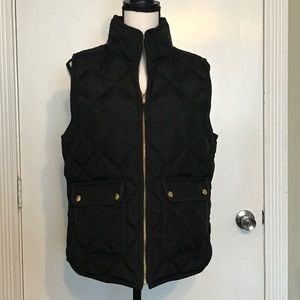 JCREW black vest, size medium